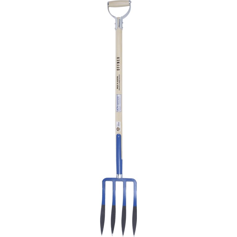 Offner Spatengabel mit Stiel, 4 Zinken Offner – LanzenzinkenMit Stift und SchienenzwingeInkl Offner
