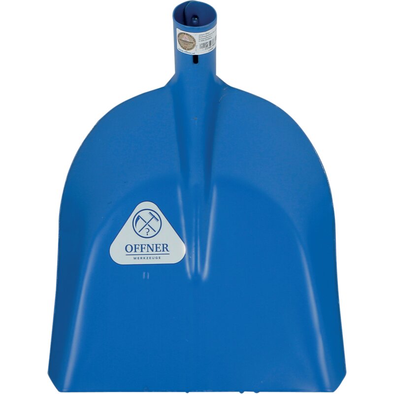 Offner Stallschaufel Stahlblech 28x28 cm Größe 0 ohne Stiel in Blau