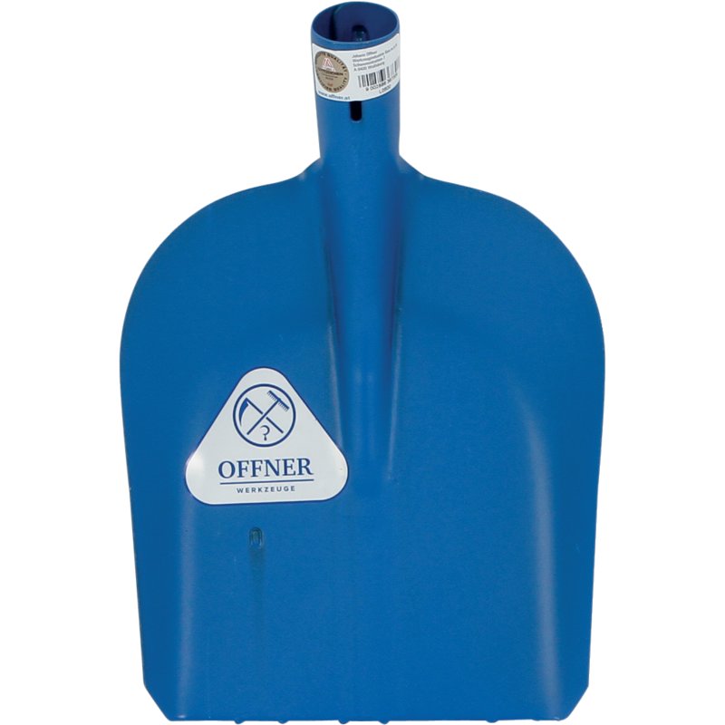 Offner Universalschaufel Stahlblech L 24 x B 20 cm – blaues Schaufelblatt ohne Stiel