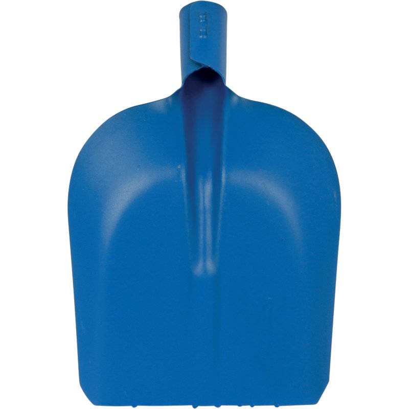 Schaufelblatt aus Stahlblech, Blattlänge 24 cm, Blattbreite 20 cm, Farbe Blau