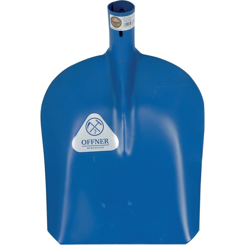 Offner Universalschaufel Stahlblech 30x24 cm – Schaufelblatt ohne Stiel in Blau