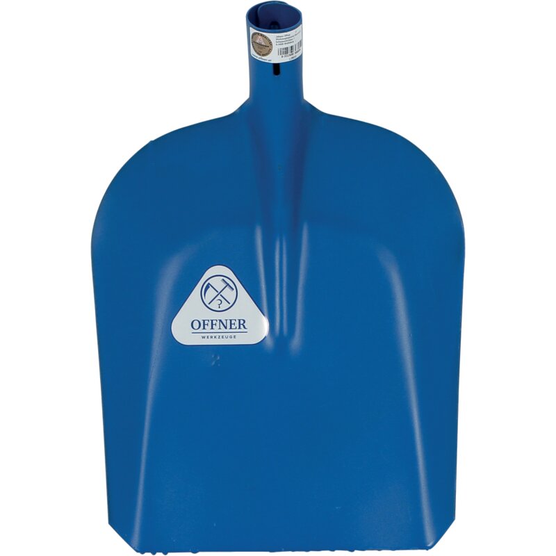 Offner Universalschaufel Stahlblech L 33 x B 26 cm – Schaufelblatt ohne Stiel in Blau