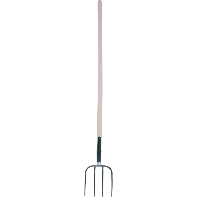 Offner Dunggabel Austria Star 4 Zinken – Detailansicht Gabelkopf mit Schienenzwinge