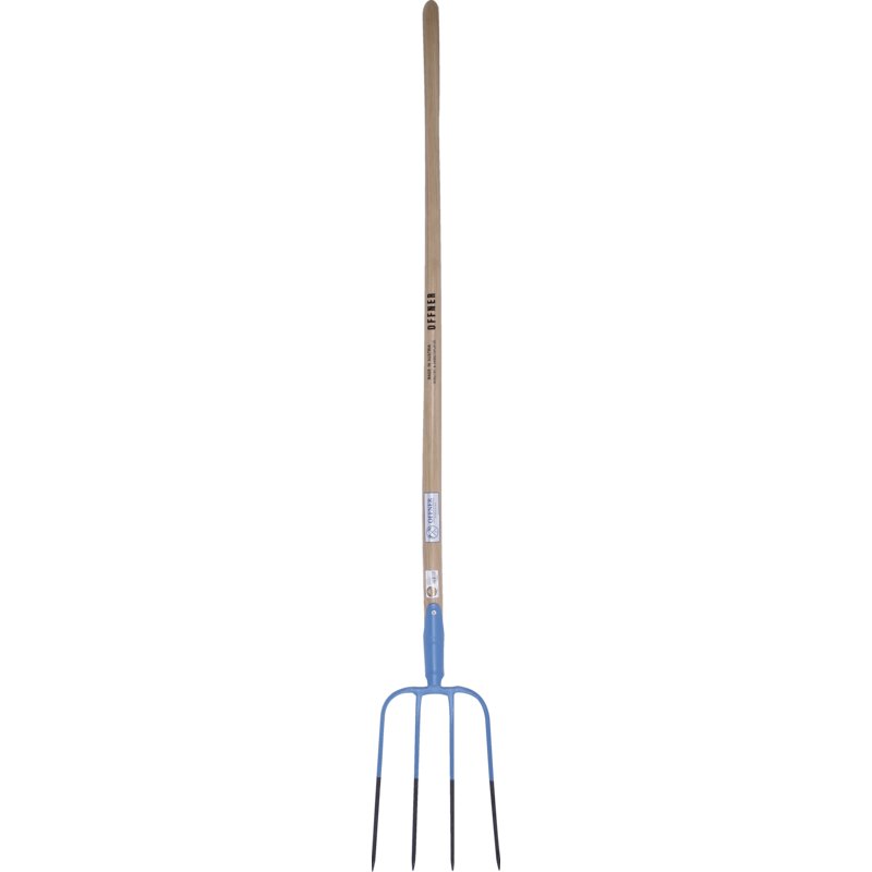 Offner Dunggabel 4 Zinken Eschenstiel mit Federdülle, Stiellänge 135 cm