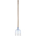 Offner Dunggabel 4 Zinken Eschenstiel – Zinken-Abmessung 32 x 23 cm, Farbe Blau