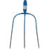 Offner Heugabel 3 Zinken ohne Stiel, blau, L 35 x B 31 cm, geschmiedeter Stahl