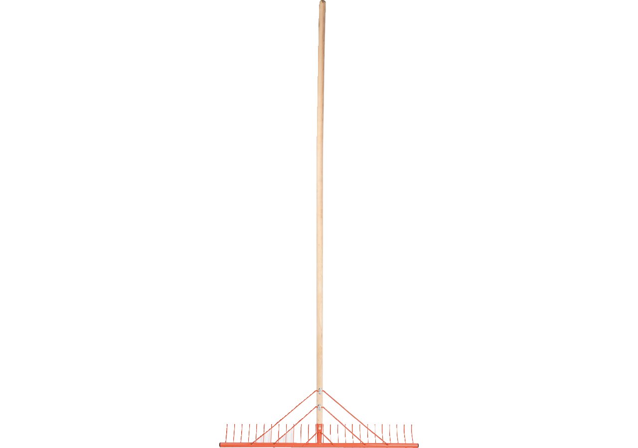 Heurechen Stahl, mit 200 cm Stiel, B 92 cm, 26 Zinken Offner Offner