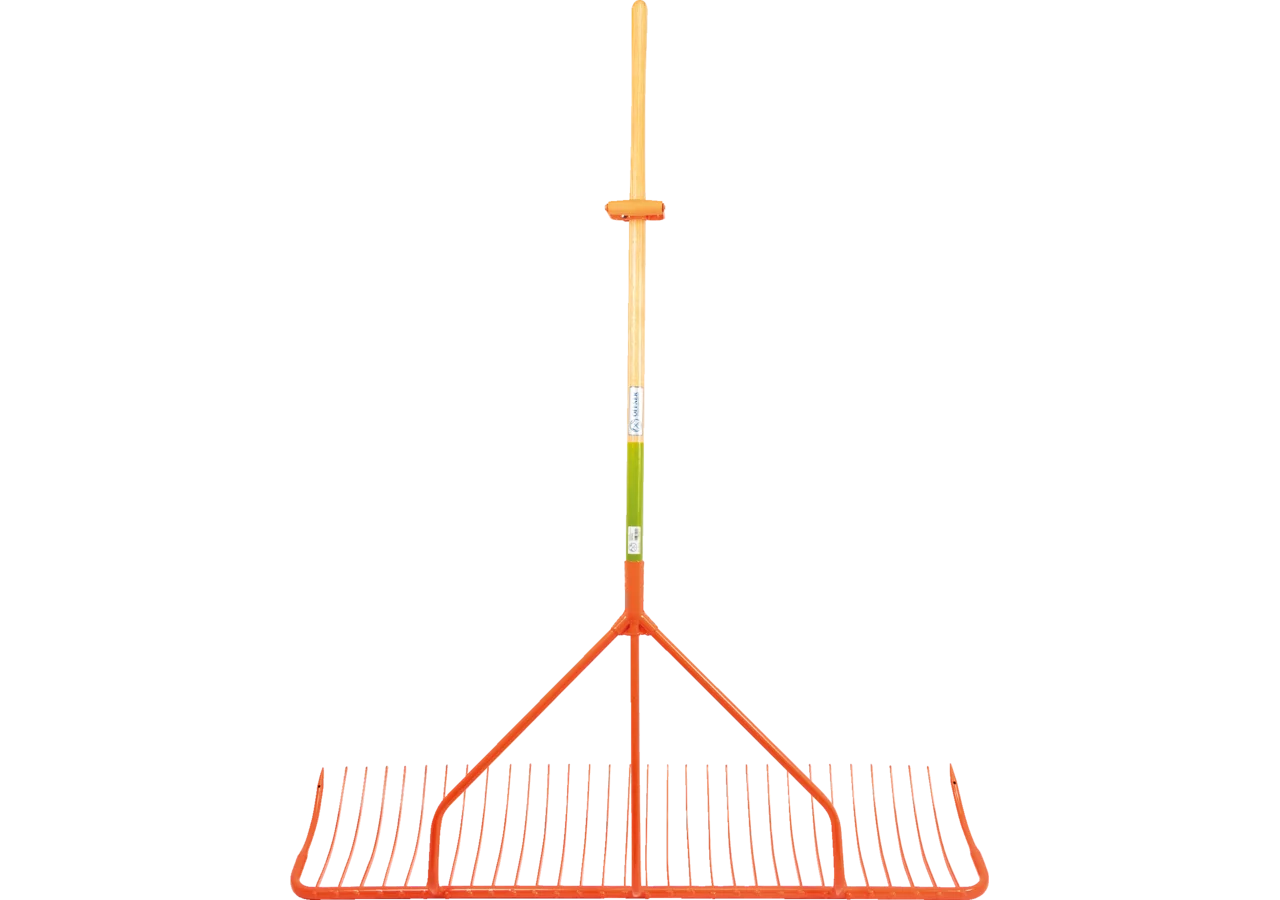 Schlepprechen mit 170 cm Holzstiel, mit Griff, B 131 cm, 32 Zinken Offner Offner