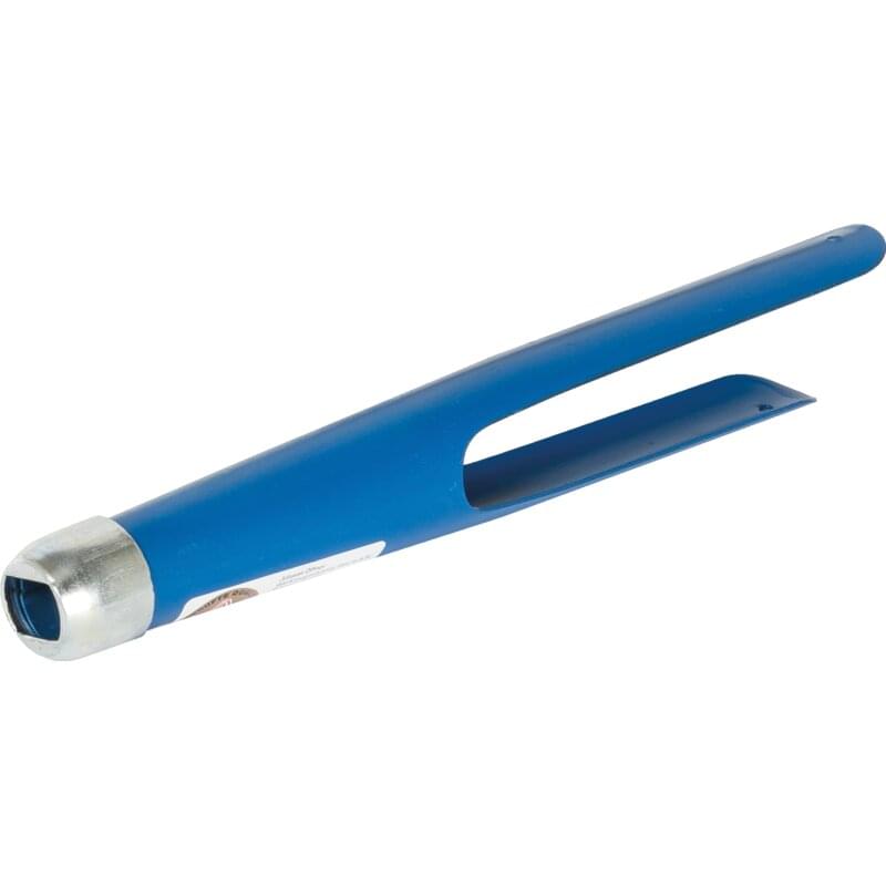 Offner Schienenzwinge mit Kappe für Heugabel – Original-Ersatzteil aus Stahlblech, blau