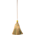 Industrie-Reisstrohbesen 5-Naht Gelbe Kappe 36 cm mit Stiel, L 145 cm, extra voll