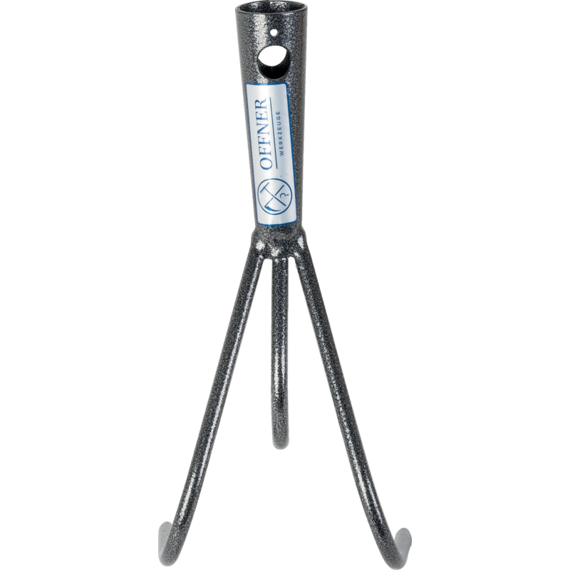 Offner Hand-Grubber 3 Zinken ohne Stiel, schwarz, Hammerschlag-Lackierung, 30 cm