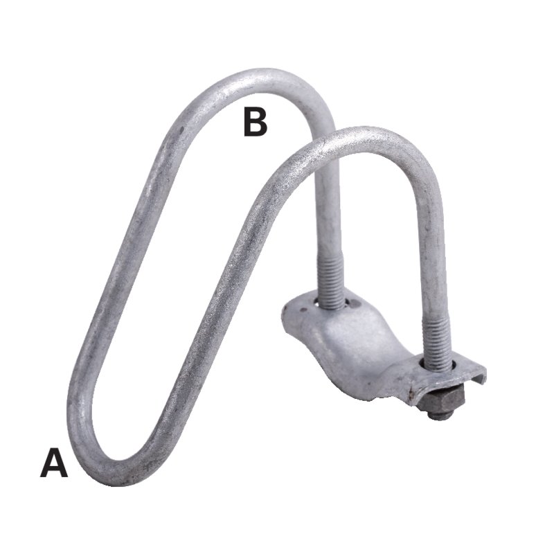Nackenrohrklemme 2 Zoll (60 mm) x 2 Zoll (60 mm) GartenShop24 - Hochwertige Gartengeräte