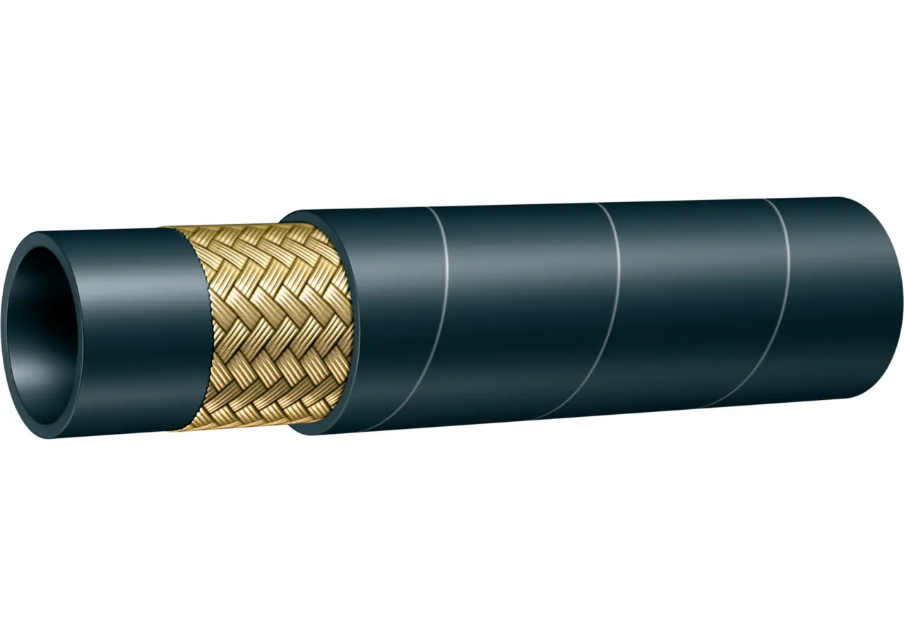 Heißwasserschlauch DN08 ALFAJET 210 Schwarz Alfagomma