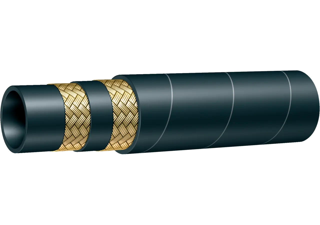 Heißwasserschlauch DN06 ALFAJET 400 Schwarz Alfagomma