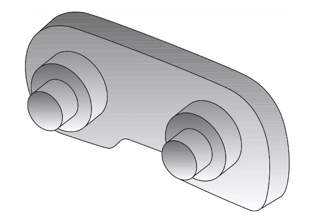 Steckglied T 1/4 Zoll, S 1,3 mm, mit Nieten, 25 Stück 25 Stück von Oregon Oregon