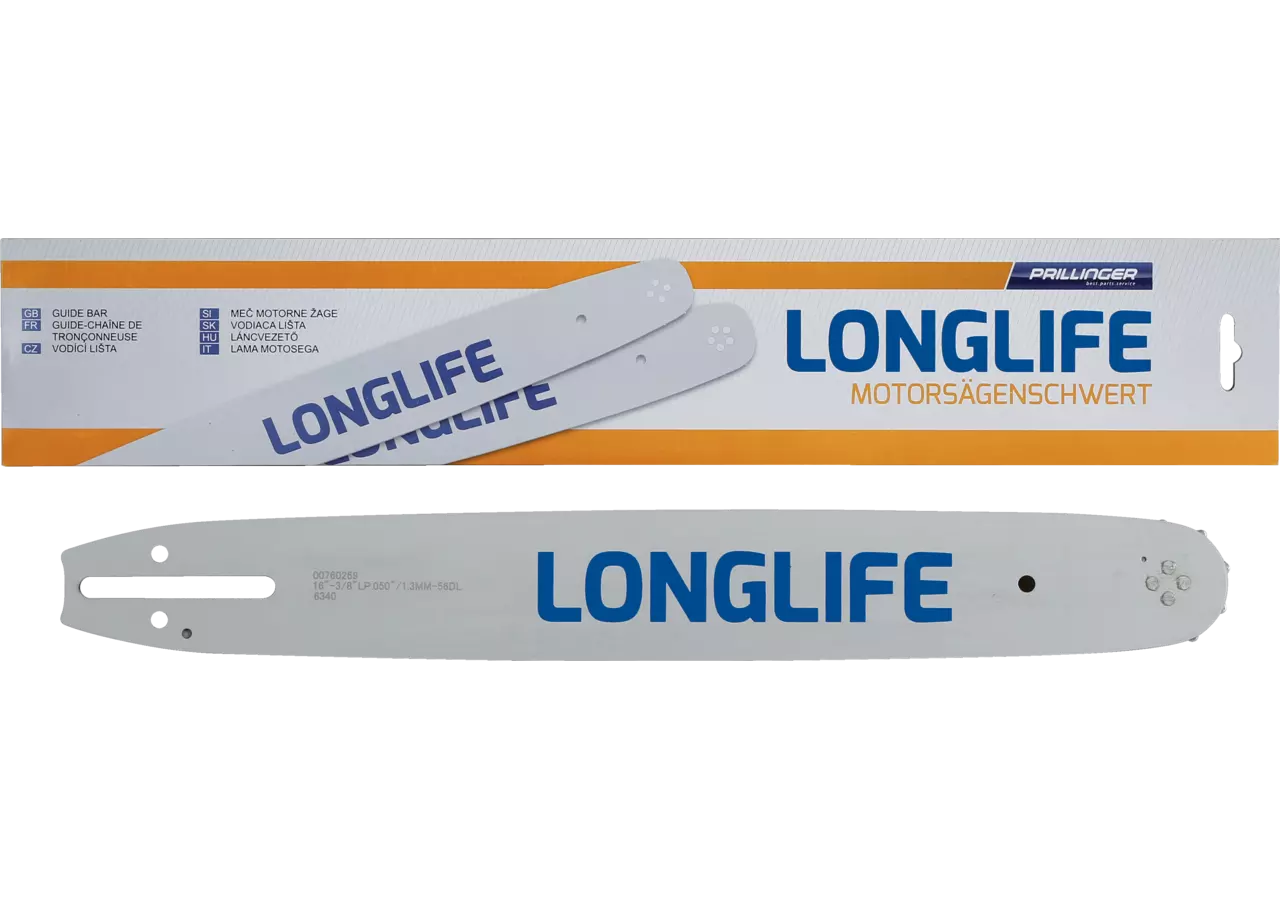Motorsägenschwert Longlife L 30 cm, T 3/8 Zoll, S 1,3 mm, Anschluss PO/A041 Prillinger Longlife