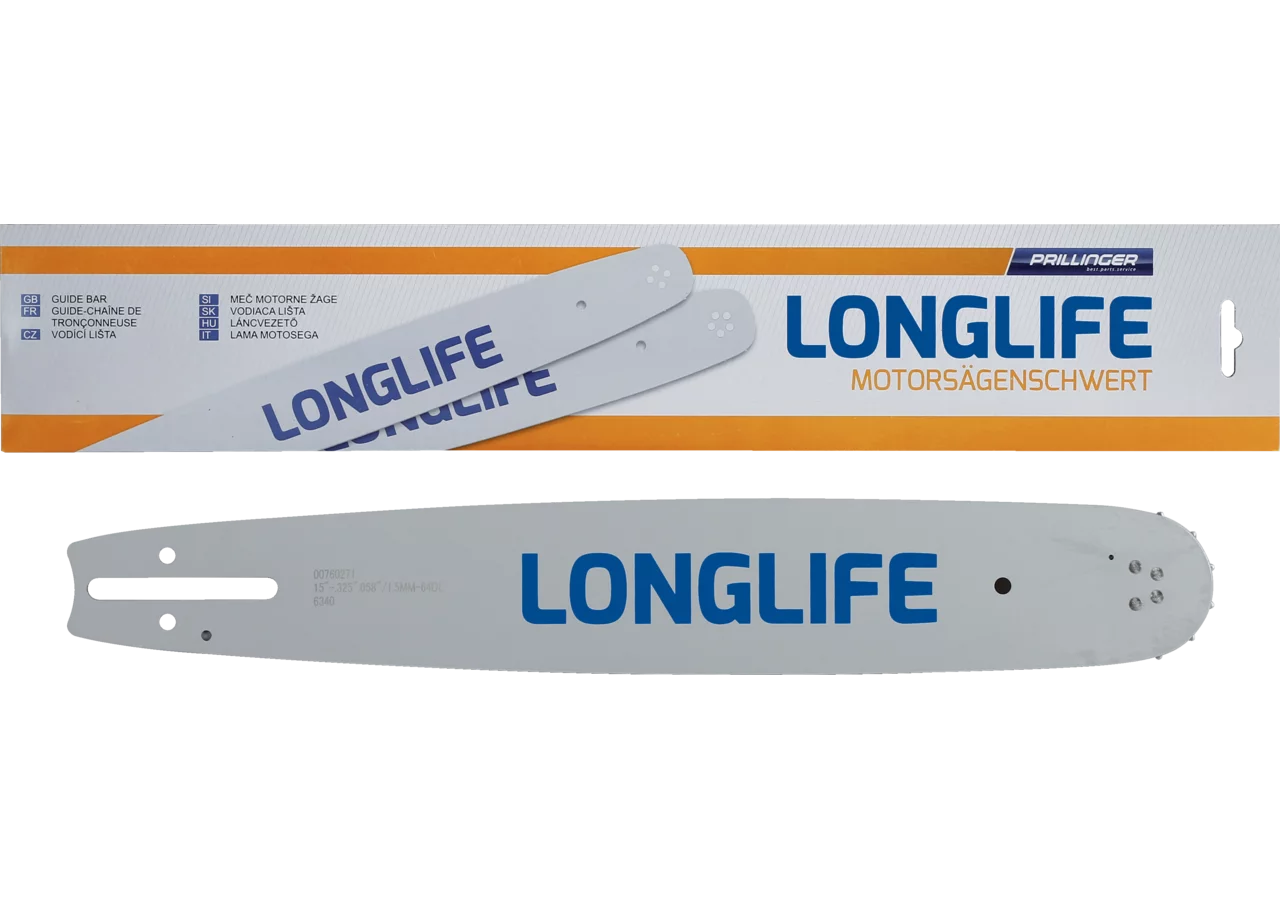 Motorsägenschwert Longlife L 45 cm, T .325 Zoll, S 1,5 mm, Anschluss TO/K041 Prillinger Longlife