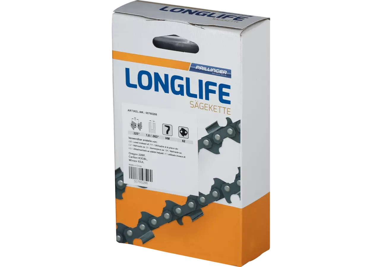 Sägekette Longlife T .325 Zoll, HM, S 1,6 mm, 67E Prillinger Longlife
