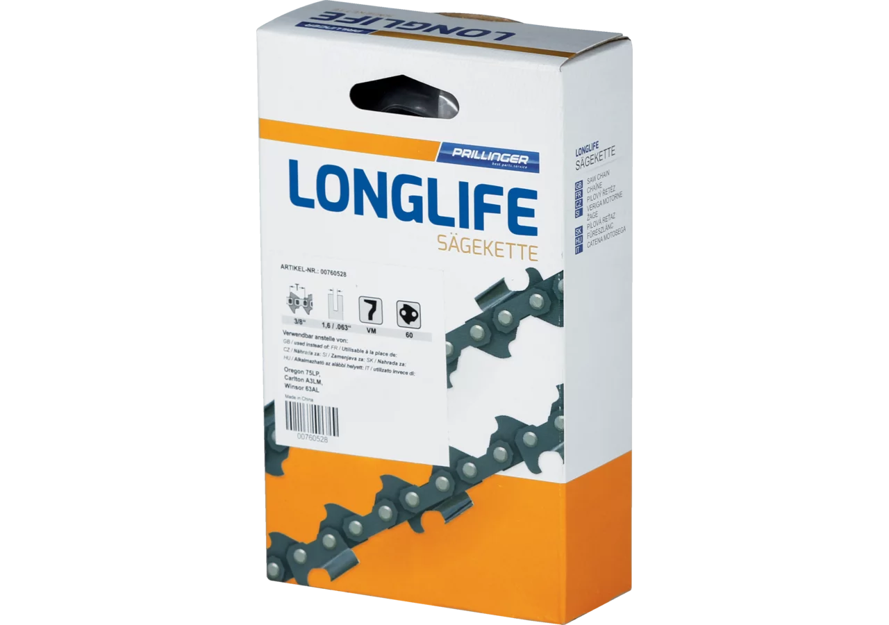 Sägekette Longlife T 3/8 Zoll, VM, S 1,6 mm, 60E Prillinger Longlife