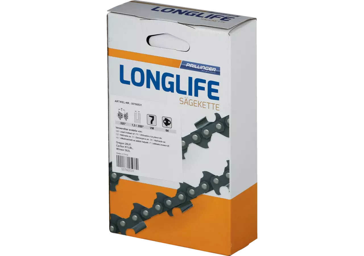 Sägekette Longlife T .325 Zoll, VM, S 1,3 mm, 72E Prillinger Longlife