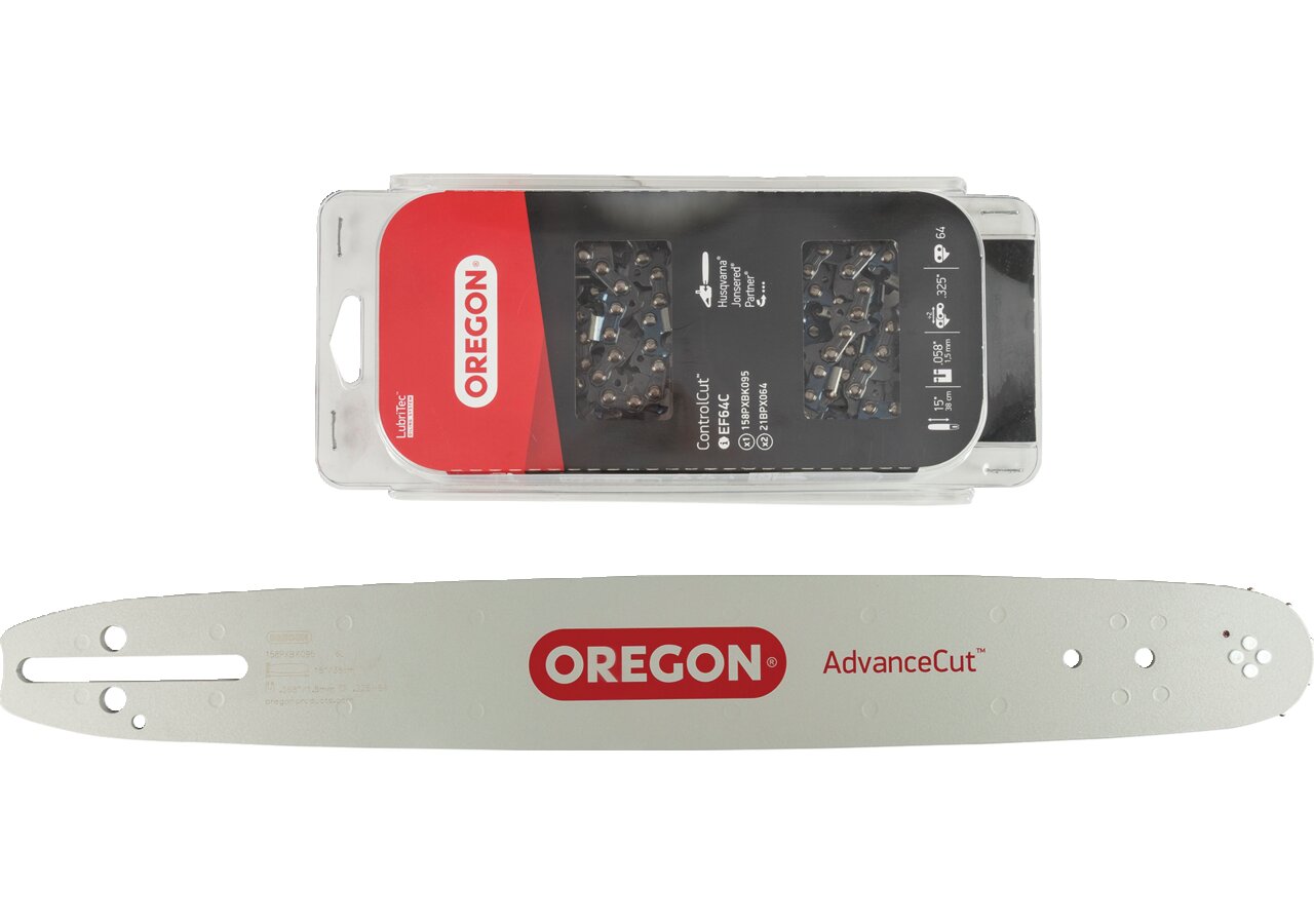Kombisystem Oregon 1 Schwert + 2 Sägeketten Länge 38 cm Oregon