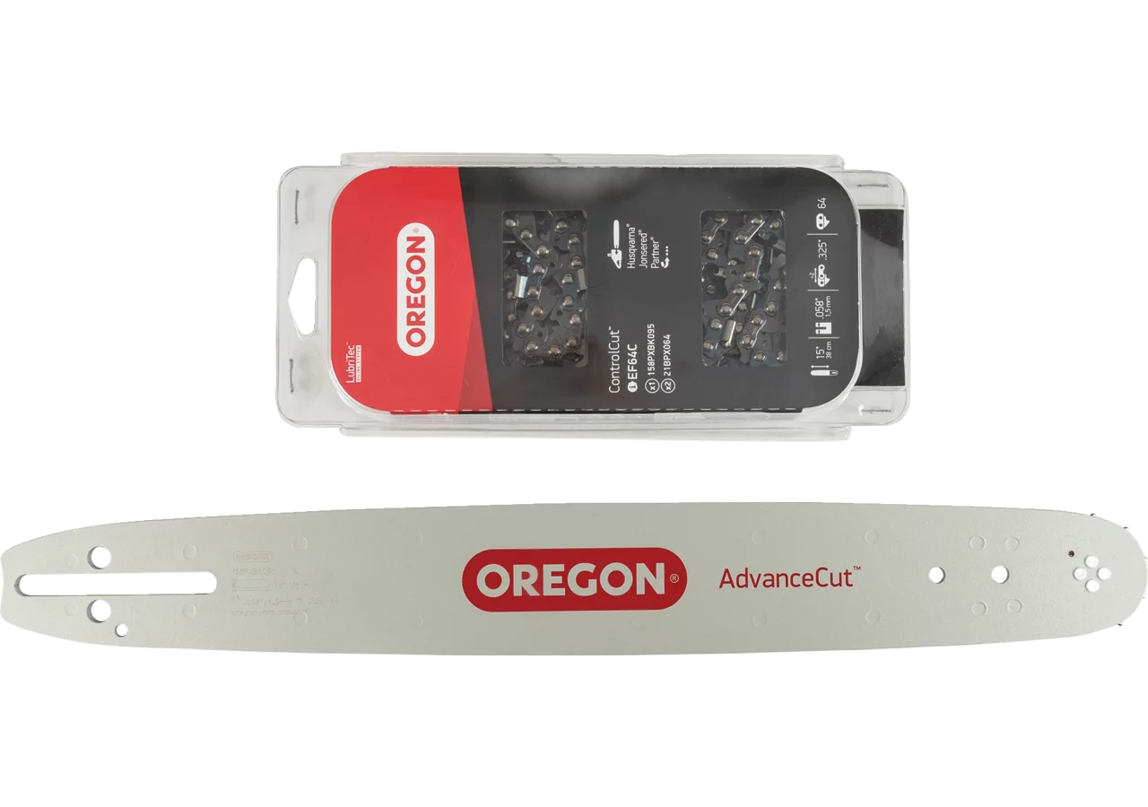Kombisystem Oregon 1 Schwert + 2 Sägeketten Länge 38 cm Oregon