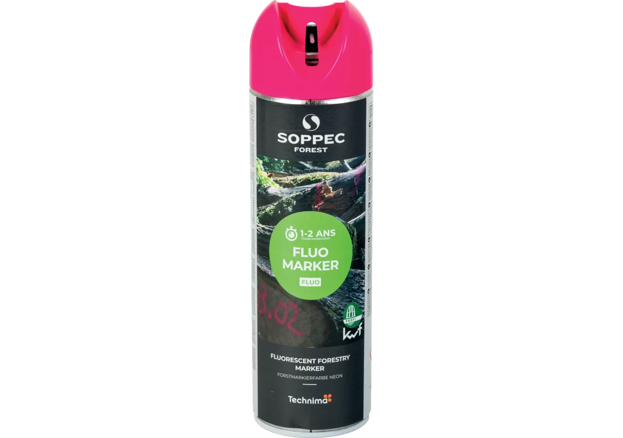 Forstmarkierspray Fluo Marker, Pink, Inhalt 500 ml von Soppec GartenShop24