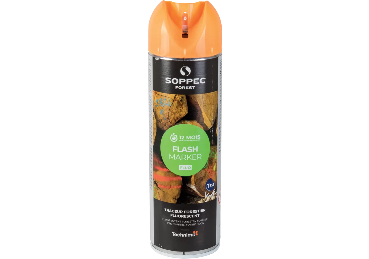 Forstmarkierspray Flash Marker, Orange, Inhalt 500 ml von Soppec GartenShop24