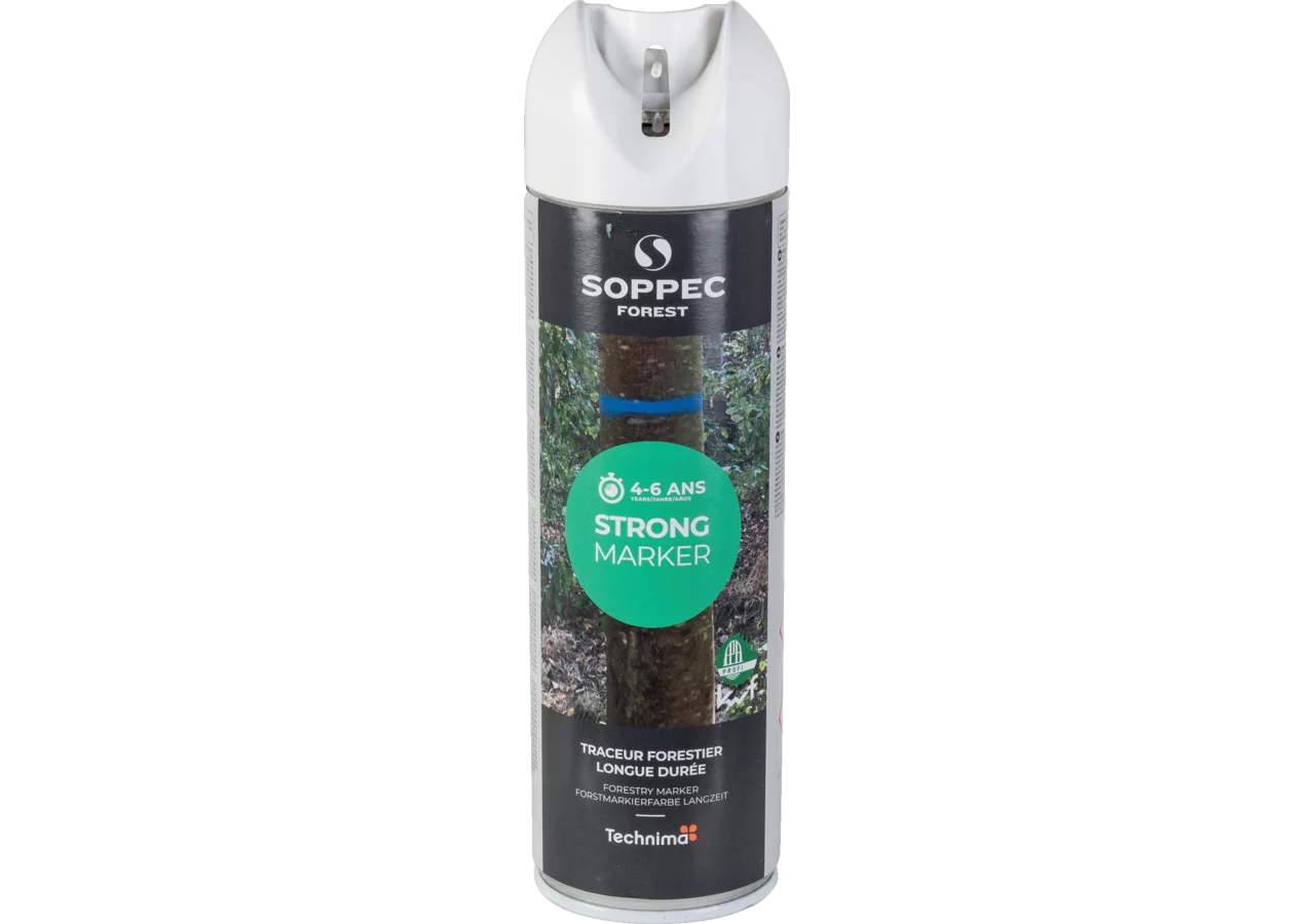 Forstmarkierspray Strong Marker, Weiß, Inhalt 500 ml von Soppec GartenShop24