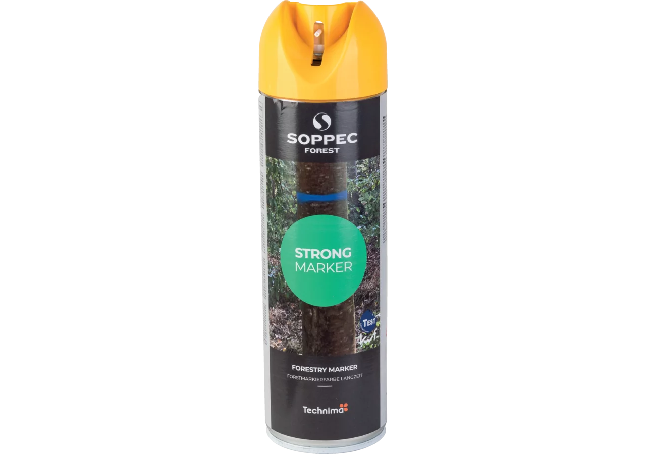 Forstmarkierspray Strong Marker, Gelb, Inhalt 500 ml von Soppec GartenShop24