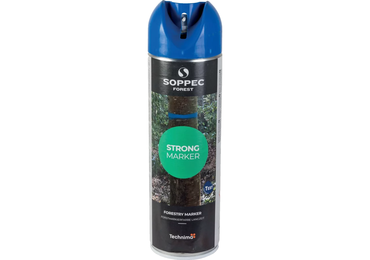 Forstmarkierspray Strong Marker, Blau, Inhalt 500 ml von Soppec GartenShop24