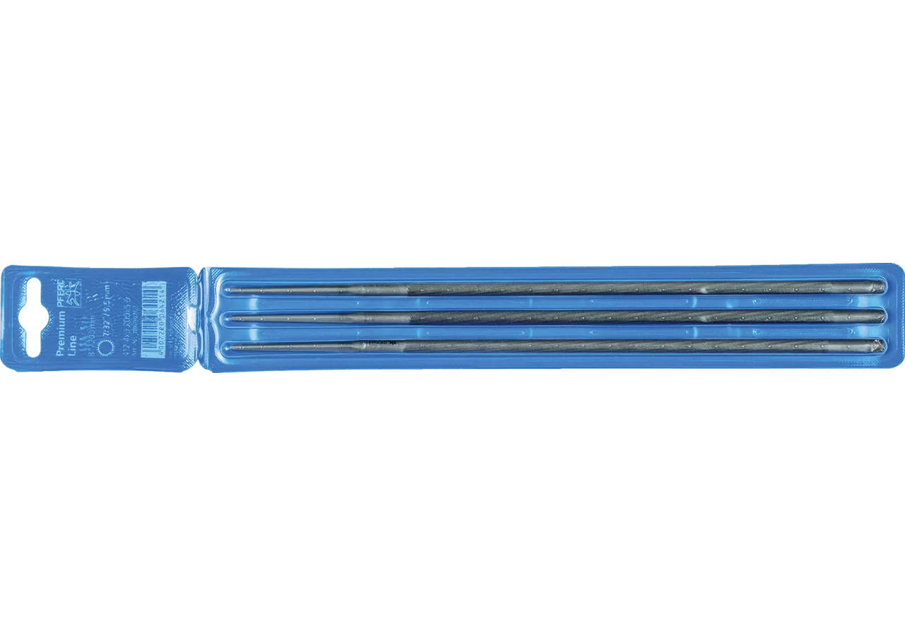 Rundfeile L 200 mm, AD 5,2 mm, im Blister, 3 Stk von Pferd Pferd