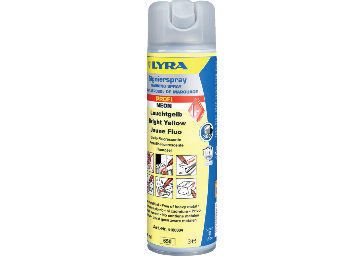 Forstmarkierspray Gelb, Inhalt 500 ml von Lyra Lyra