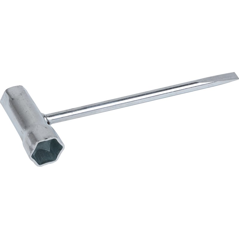 Kombischlüssel SW 17 x 21 mm – Kombischlüssel aus verzinktem Stahl mit Schraubendreher GartenShop24 - Hochwertige Gartengeräte