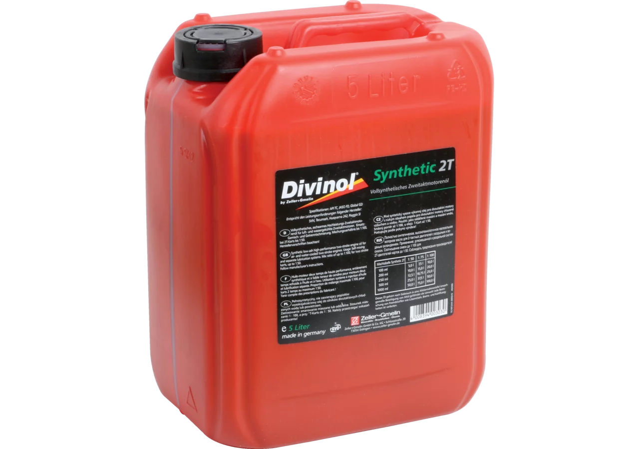 Divinol Synthetic 2T Zweitaktöl vollsynthetisch 5 Liter GartenShop24 - Hochwertige Gartengeräte