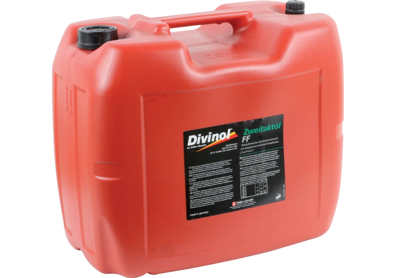 Divinol Zweitaktöl teilsynthetisch mit Kraftstoffstabilisator 20 Liter GartenShop24 - Hochwertige Gartengeräte