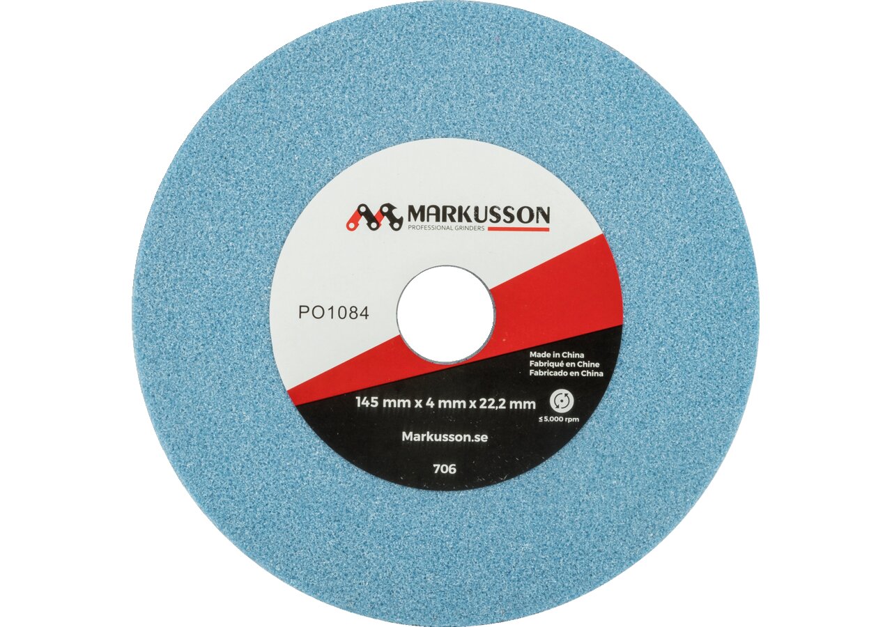 Schleifscheibe AD 145 mm, ID 22,2 mm, B 4,0 mm, blau Tecomec
