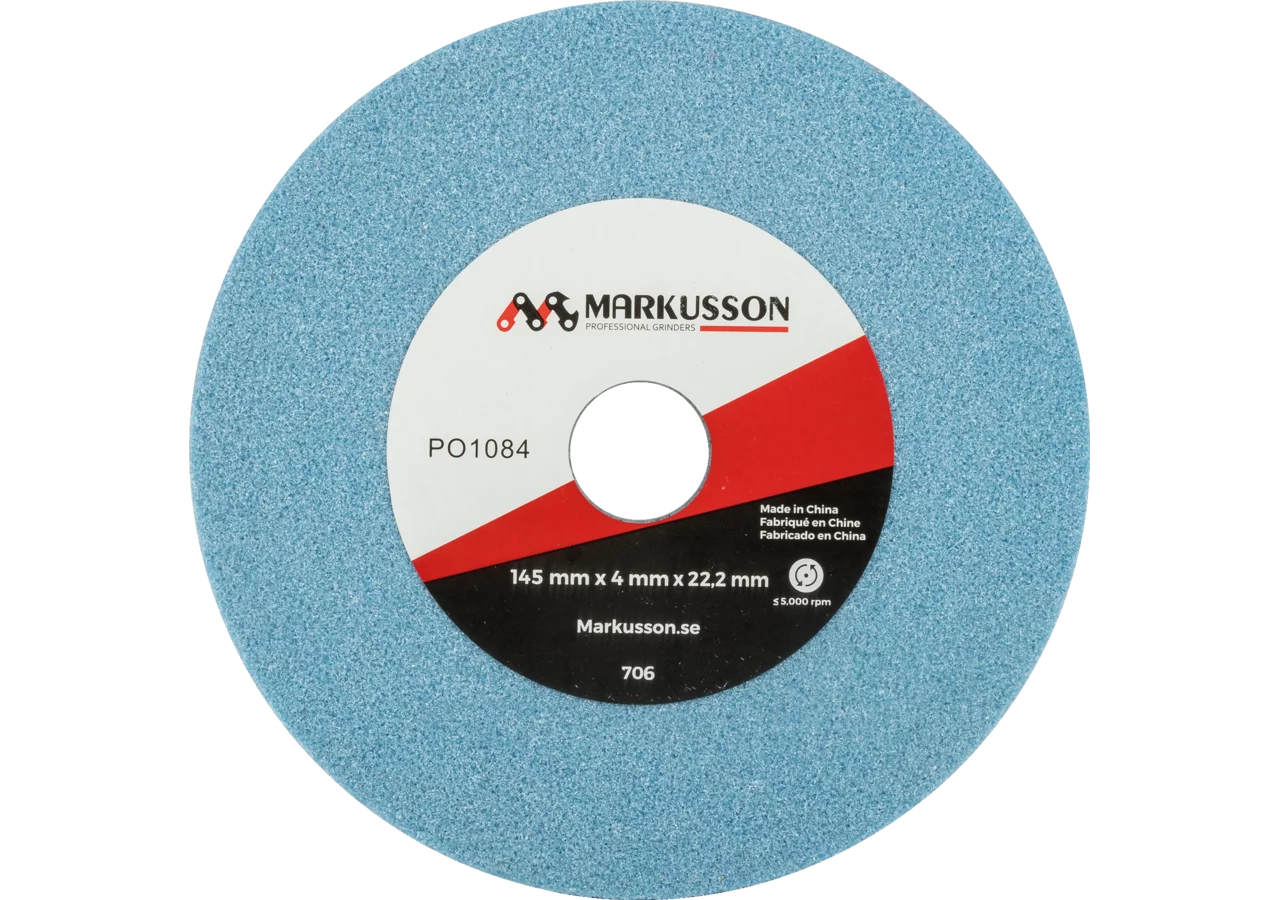 Schleifscheibe AD 145 mm, ID 22,2 mm, B 4,0 mm, blau Tecomec