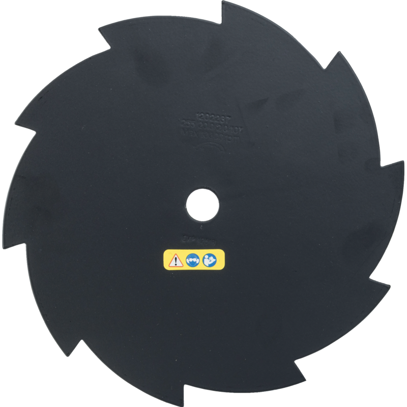 Grasschneidemesser mit 10 Zähnen, AD 255 mm, ZB 20 mm