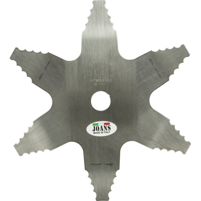 Freischneidermulchmesser mit 6 Zähnen, mehrfachgezahnt AD 260 mm, ZB 25,4 mm, H 2,6 mm – Die ideale Scheibe für die Arbeit in Hanglagen