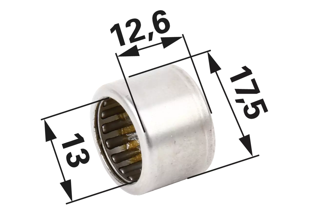 Nadellager AD 17,5 mm, ID 13 mm, B 12,6 mm GartenShop24