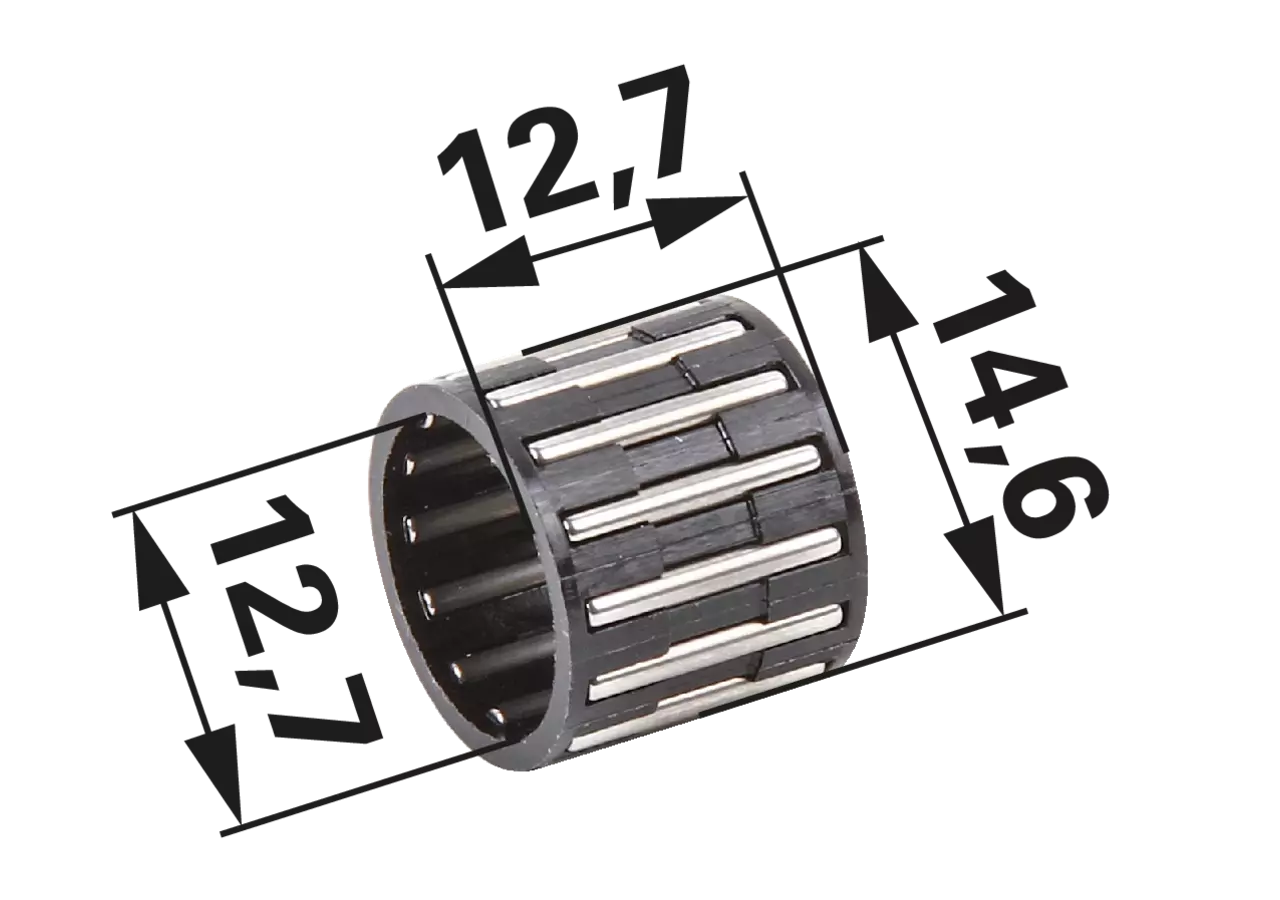 Nadellager AD 14,6 mm, ID 12,7 mm, B 12,7 mm GartenShop24