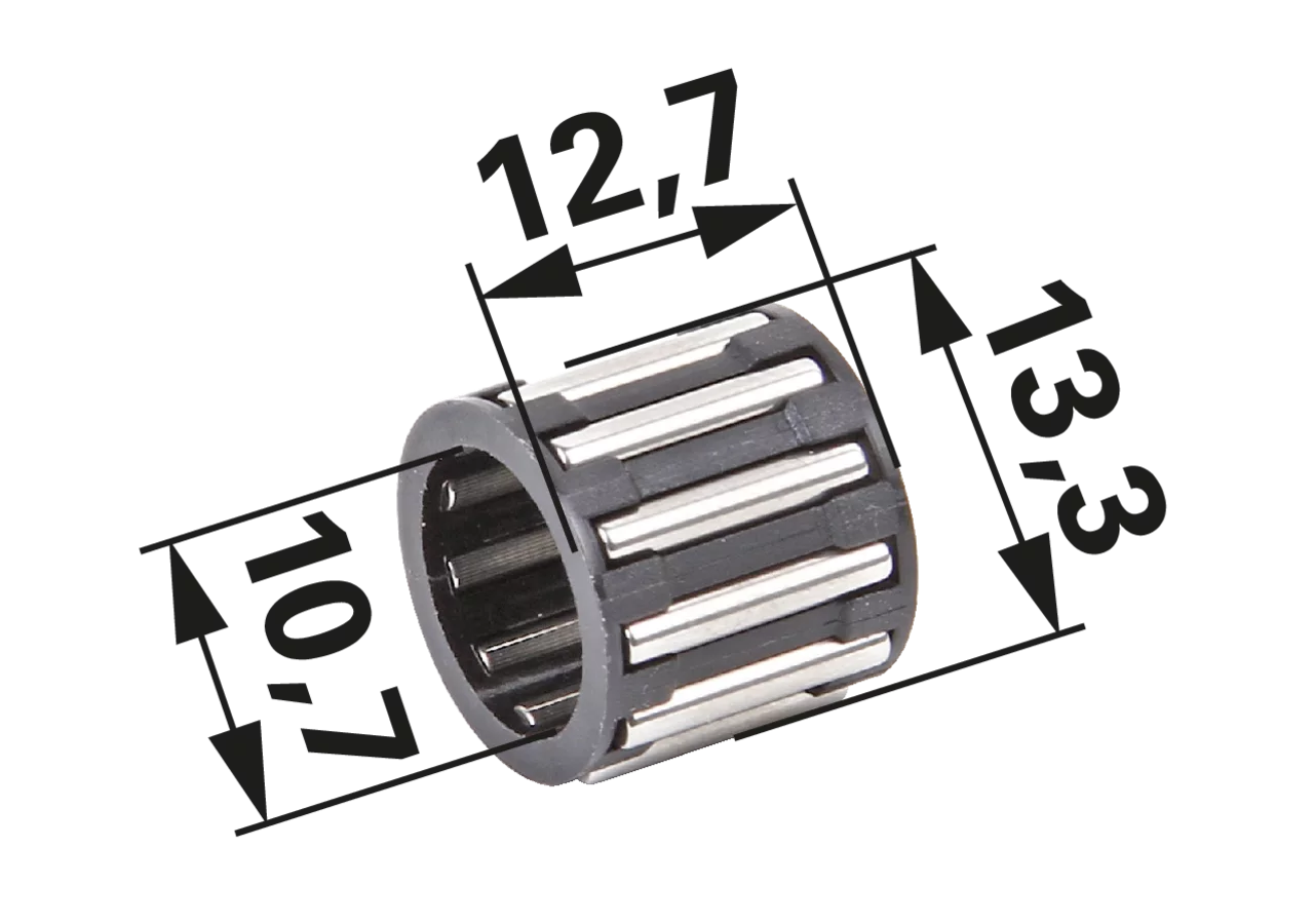Nadellager AD 13,3 mm, ID 10,7 mm, B 12,7 mm GartenShop24