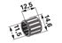 Nadellager AD 14,6 mm, ID 11,5 mm, B 12,5 mm GartenShop24