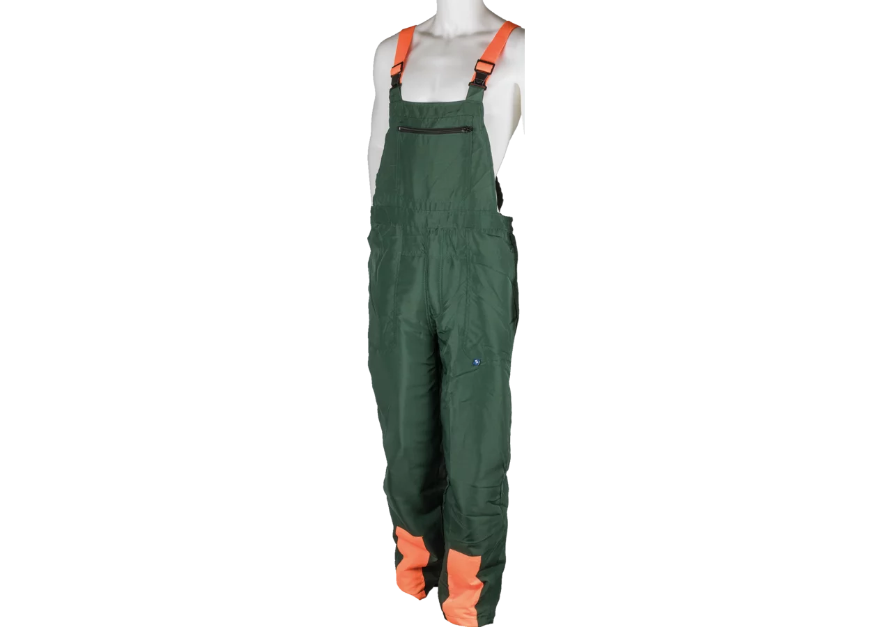 Schnittschutzlatzhose Basic, Grün-Orange, Größe S GartenShop24