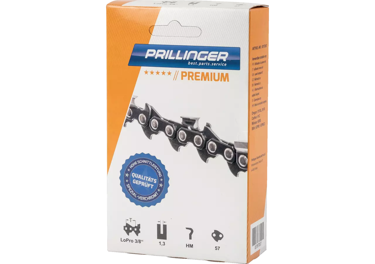 Sägekette Premium T 3/8 Zoll, HM, S 1,3 mm, 100 Fuß Prillinger Premium