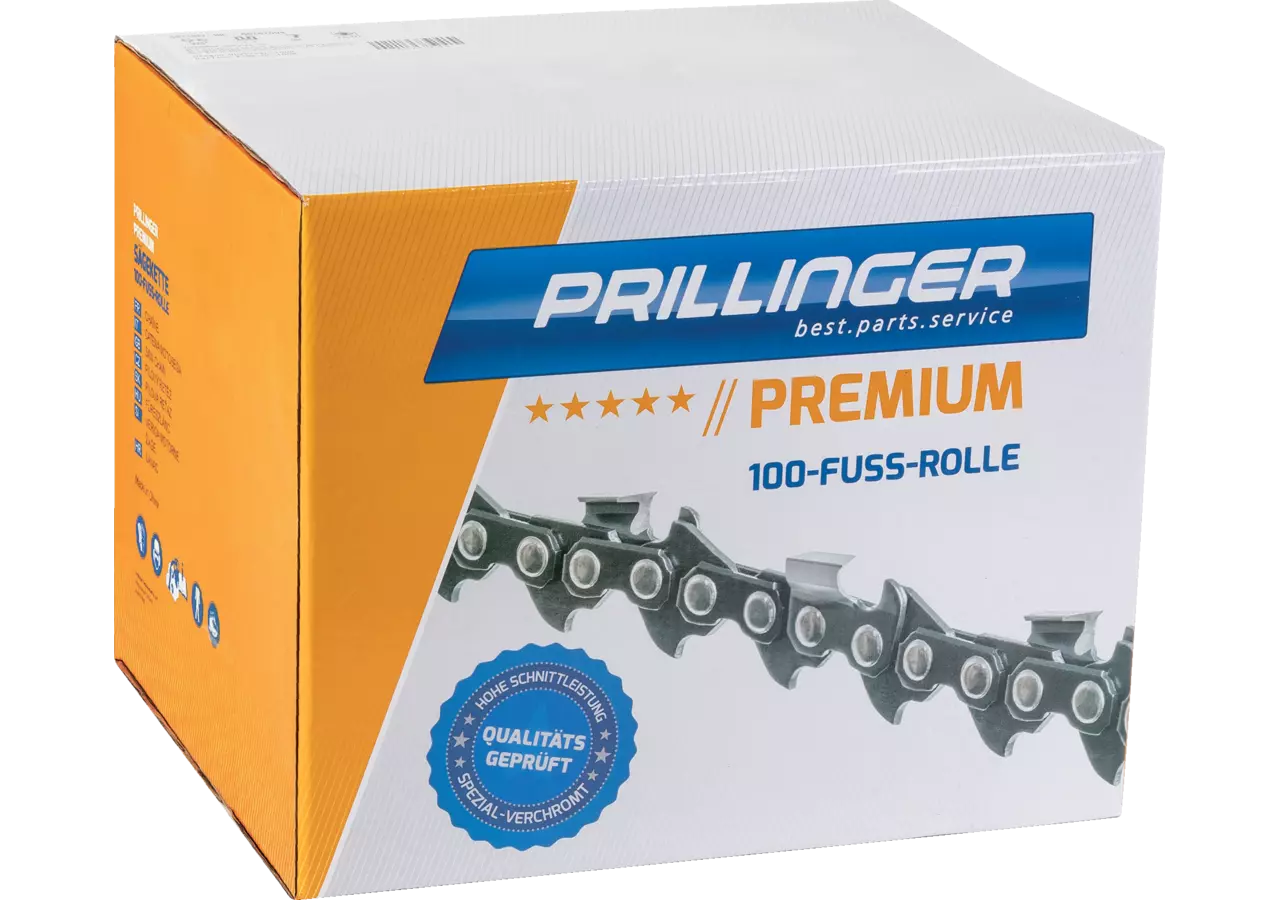 Sägekette Premium T 3/8 Zoll, VM, S 1,6 mm, 100 Fuß Prillinger Premium