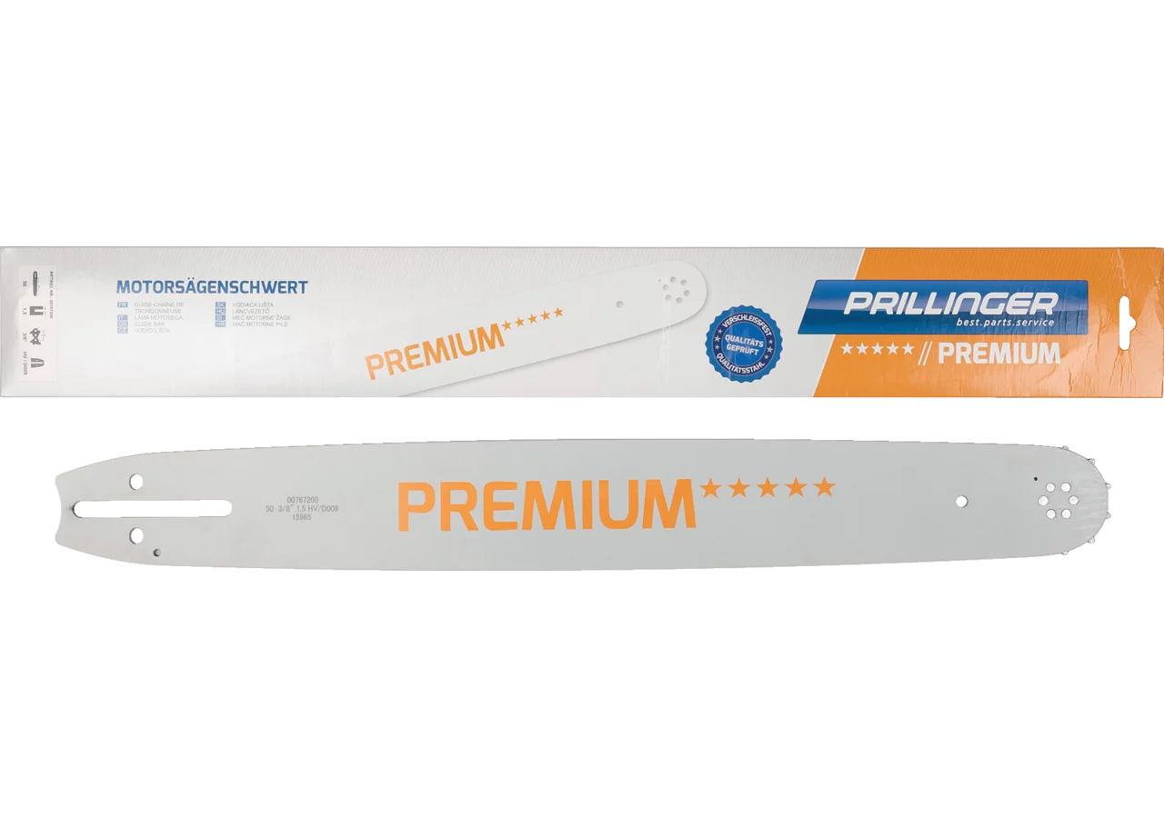 Motorsägenschwert Premium L 50 cm, T 3/8 Zoll, S 1,5 mm Prillinger Premium