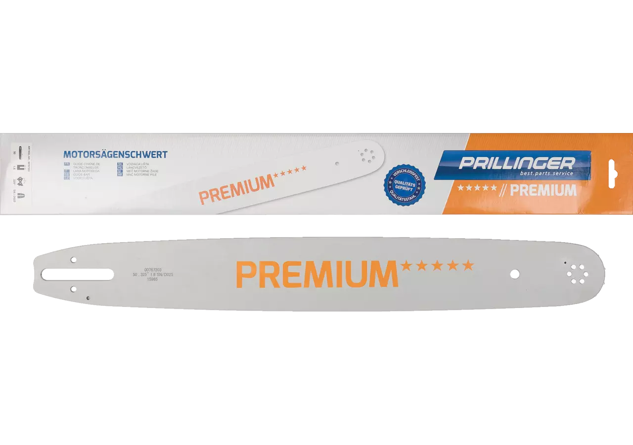 Motorsägenschwert Premium L 50 cm, T .325 Zoll, S 1,6 mm Prillinger Premium