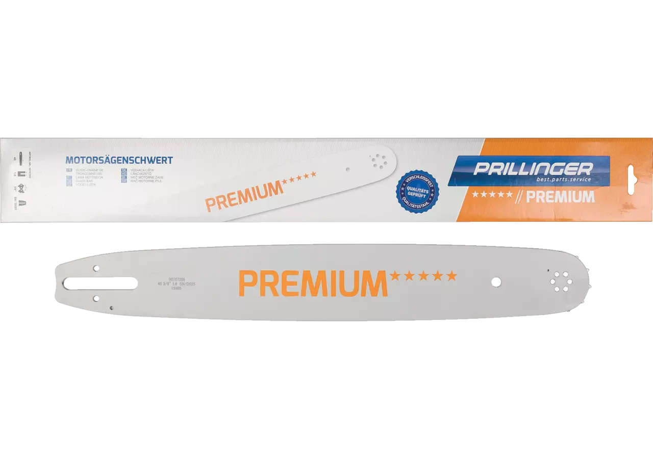 Motorsägenschwert Premium L 45 cm, T 3/8 Zoll, S 1,6 mm Prillinger Premium